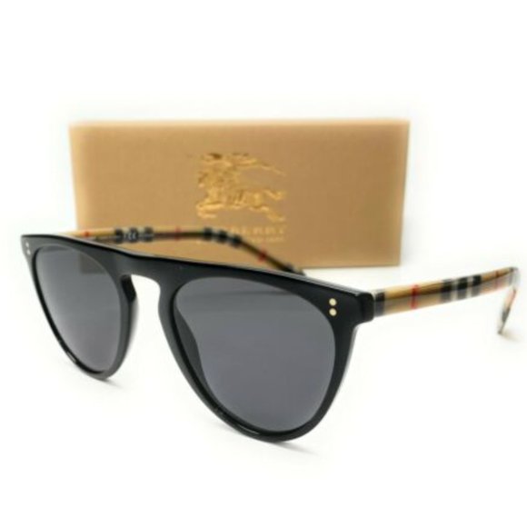 🔥NEW Burberry Men's Black Polarized Sunglasses!